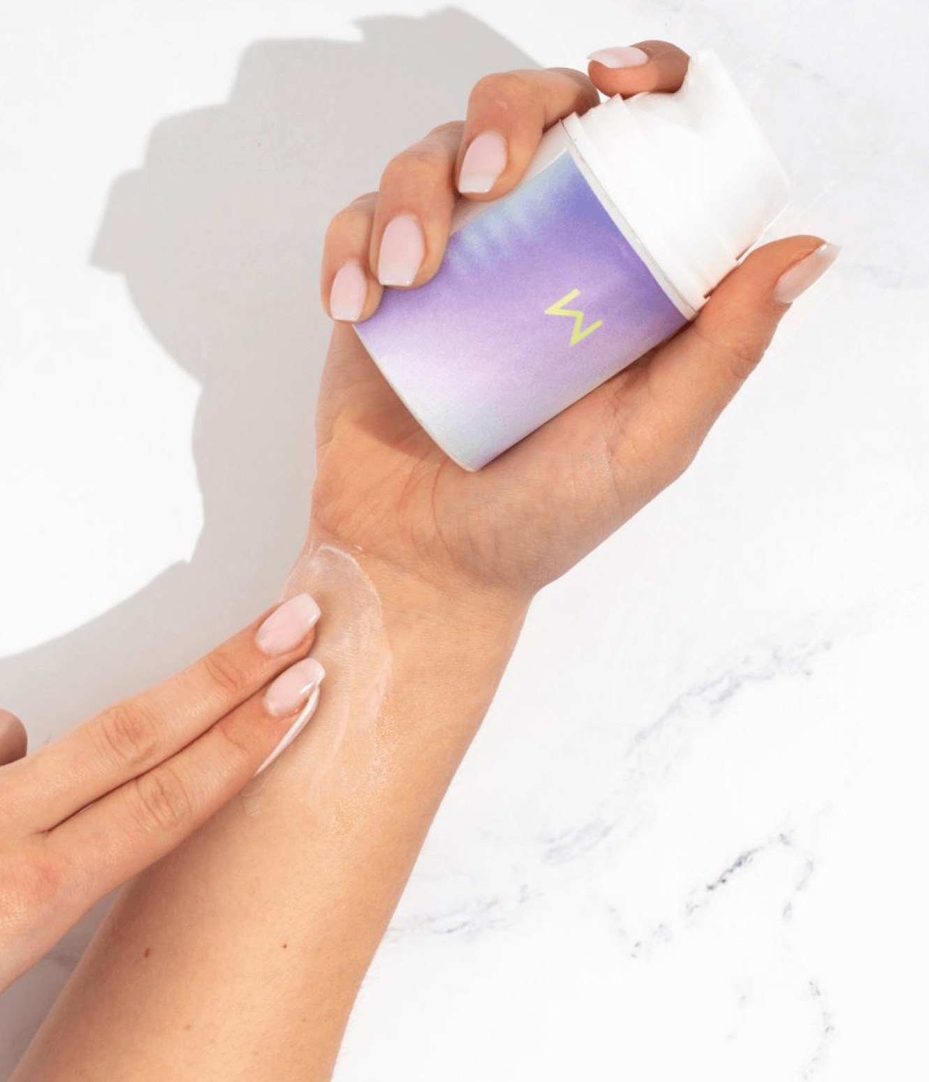 Winona product in hand